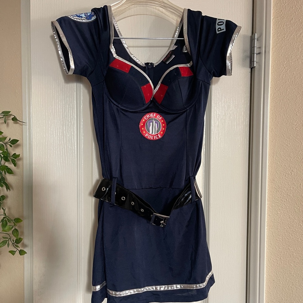 Dreamgirl Light Up Chief of Police Costume Dress (S)